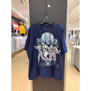 1997 Seattle Mariners Row Vintage Ken Griffey Jr Alex Rodriguez Pro Player Shirt